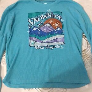 A Snowshoe West Virginia Long Sleeved Shirt